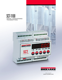 Thumbnail of document Data Sheet - SCT-1100 Signal Conditioning Transmitter